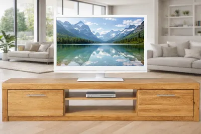 Produktbild von Lowboard 200x42x40 TV-Schrank Fernsehschrank Wildeiche teilmassi #4051