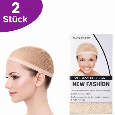 Produktbild von SassyGoods Haarhaube Haarnetze Perückennetz Haarnetz Perücke Elastisches Dehnbares Haarnetz – 2 Stück