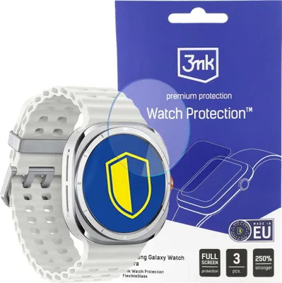 Produktbild von 3mk Display Hybridglas Watch Protection für Samsung Galaxy Watch 7 Ultra 0,2mm (3 Stück)