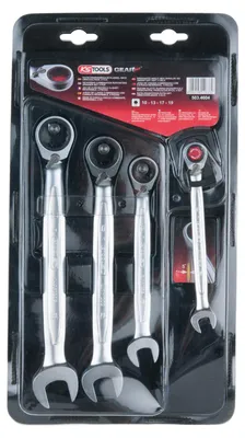 Produktbild von KS Tools 503.4604, Chrom-Vanadium-Stahl, 72 Stück(e), DIN 3113, ISO 3318, 4 Stück(e), 650 g