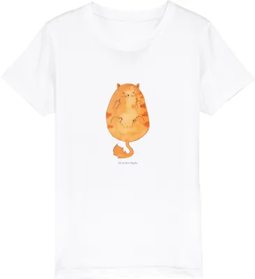 Produktbild von Mr. & Mrs. Panda Kleinkinder T-Shirt Katze Frühaufsteher 12-14 Jahre (152/164) - Weiß - Geschenk, Kindershirt, Teenager, Mittelfinger, Kinder, Kaffee, Katzen, Mädchen