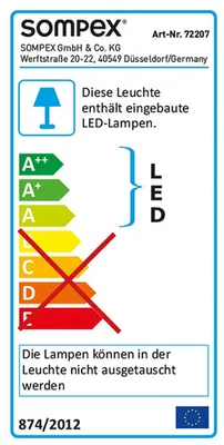 Produktbild von LED Tischleuchte Lucy aus Bambusholz in Weiß 530 mm