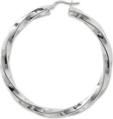 Produktbild von 925 Sterling Silber Damen - Paar Creolen - 40mm; TRS17371MM40