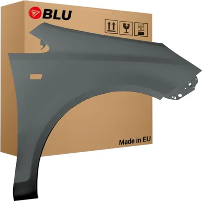 Immagine prodotto di BLU Parafango compatibile con Opel Corsa D Z177 Destra Grau CarbonGrau | 2006-2014 | Anteriore | Verniciato | Pronto per il montaggio | Zincato