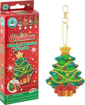 Produktbild von Grafix macht Ihren eigenen Diamantmalerei-Schlüsselanhänger zu Weihnachten