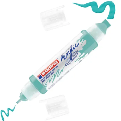 Productafbeelding van edding 5400 Acryl 3D dubbele lijntjes, turkoois