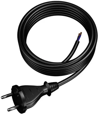 Produktbild von Anschlusskabel Mit Geradem Stecker Ip20 H07Rn-F 3 M Schwarz – E+20-019