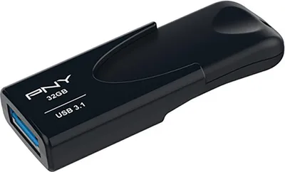 Image de PNY Attache 4 lecteur USB flash 32 Go USB Type-A 3.2 Gen 1 (3.1 Gen 1) Noir