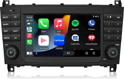 Zdjęcie produktu dla 2+32G Carplay Android 13 Radio samochodowe do Mercedes-Benz C/CLK/CLC Klasa W203 W209 GPS Navi WIFI DAB+ SWC RDS DSP USB BT
