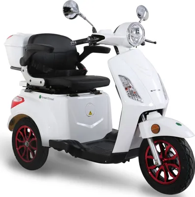 Produktbild von Elektromobil E-Mover inkl. Topcase 800 W 25 km/h weiß mit Gurt