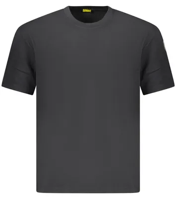 Produktbild von Schwarzes Herren T-Shirt - Regular Fit, Rundhals, Applikation