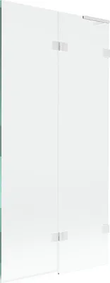Immagine prodotto di Mexen Lunar L paratia per vasca da bagno a 2 ante destra 90 x 150 cm, trasparente, bianco - 897L-090-100-20-00-P