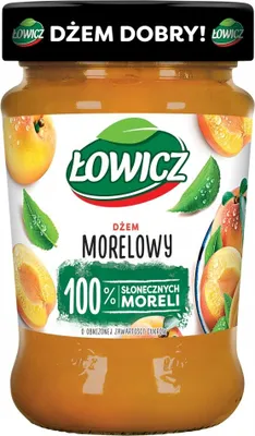 Obrázok produktu pre Dżem morelowy Łowicz niskosłodzony 280 g