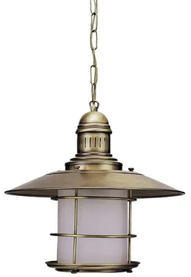 Produktbild von Hängelampe Maritim Jugendstil bronze Satiniertes Glas Metall Pendelleuchte Wohnzimmer Esstisch