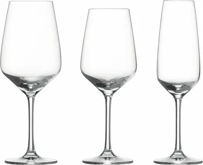 Obrázek produktu pro Sada sklenic na víno Schott Zwiesel (sklenice na šampaňské, sklenice na bílé víno a sklenice na červené víno) Taste 18dílná
