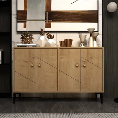 Immagine prodotto di Skye Decor, Myria - Sapphire Oak, tavolino per TV, rovere zaffiro, 100 % MELAMIN COATED SLIPBOARD, 120 x 30 x 75 cm