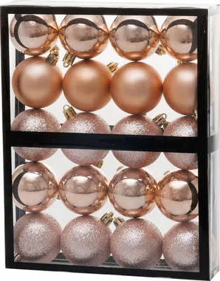 Immagine prodotto di Palline MagicHome Natale, 20 pz, oro rosa, per albero di Natale, 5 cm