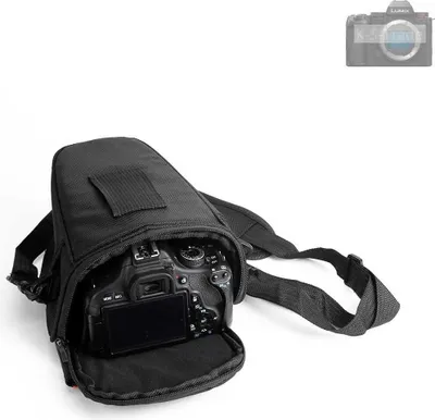 Produktbild von K-S-Trade Kameratasche Fototasche Schultertasche Umhängetasche kompatibel mit Panasonic Lumix DC-S5ll Colt  für Systemkameras Schutzhülle bag