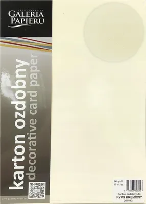Produktbild von Dekorativer Karton Creme Brutto (20) 240G. 8143