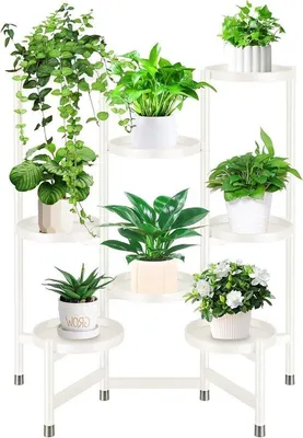Produktbild von Metallblumenständer 8-fach weiß Innen/Außen