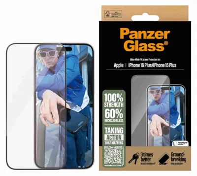 Image de Szkło Hartowane Panzerglass Screen Protector Ultra-Wide Fit Na Iphone 16 Plus