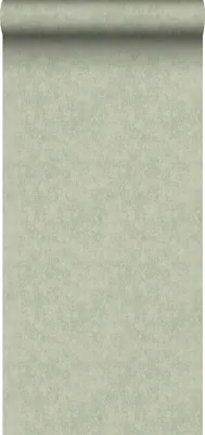Zdjęcie produktu dla Sanders & Sanders Tapeta lniana tekstura popielatej miętowej zieleni 280 x 275 cm