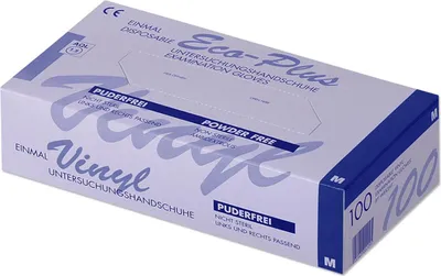 Produktbild von Einmalhandschuhe Vinyl Gr. M puderfrei (100 St)