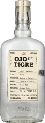 Produktbild von Ojo de Tigre Mezcal Artesanal Joven 100% Agave 37% Vol. 0,7l