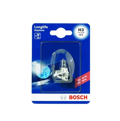 Produktbild von Bosch H3 Longlife Scheinwerferlampe 12V 55W – Halogen Autolampe PK22s