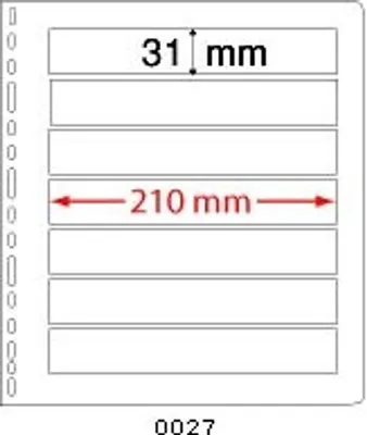 Produktbild von PRINZ 0027 Albenblätter mit Rahmen und glasklarer Folie