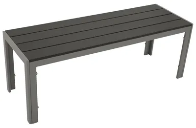 Produktbild von Gartenbank 120 x 43 x 40 cm Aluminium Grau