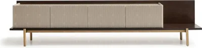 Produktbild von Sideboard RTV Lowboard TV Ständer Tisch Wohnzimmer Holz Beige Modern