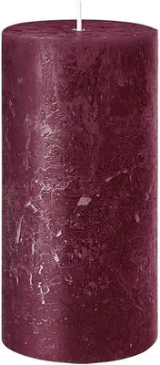 Obrázok produktu pre Červená sviečka z parafínového vosku, 7 x 11 cm, samozhasínacia