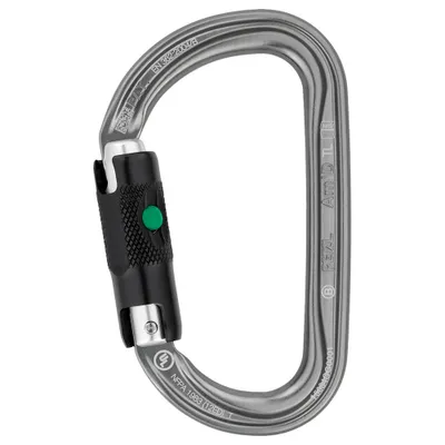 Produktbild von Petzl AMD Karabiner, D-Form, grau, BALL-LOCK