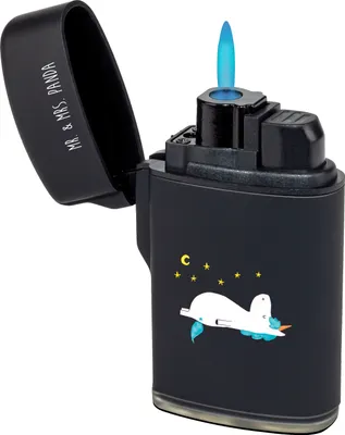 Produktbild von Mr. & Mrs. Panda sturmfeuerzeug Einhorn Sternenhimmel - Schwarz - Geschenk, Feuerzeuge, Feuerzeug, Einhörner, gas anzünder, Unicorn, Zünder, Sterne, Gasfeuerzeug