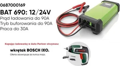 Obrázek produktu pro Bat 690 Vysokofrekvenční Proudová Nabíječka 90A 12V 24V