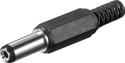 Produktbild von Wtyczka DC z zabezpieczeniem przed zginaniem, 2,1x5,5 mm, długość trzpienia 14 mm