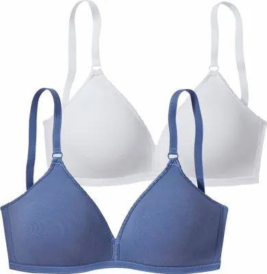 Produktbild von PETITE FLEUR Soft-BH blau+weiß Größe 70 A