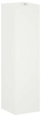 Obrázok produktu pre vidaXL Záhradný kvetináč, biela farba, 20 x 20 x 75 cm, vyrobený z pozinkovanej ocele