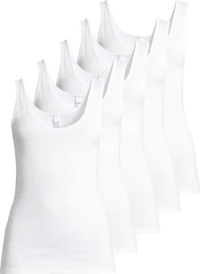 Produktbild von Speidel 5er Pack Nelly Unterhemd / Top Sportives Design mit Rundhalsausschnitt, Baumwolle in weicher Feinripp-Qualität, Bequem durch breite Träger