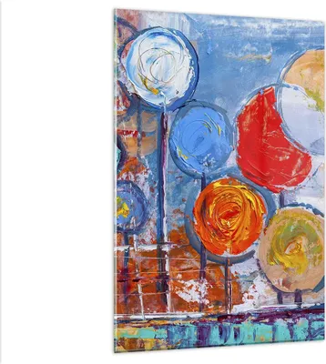 Produktbild von Bilder auf glas - Einteilig - Abstraktion modern - 80x120cm - Glasbilder - Wandbilder - Bilder - zum Aufhängen bereit - Wanddekoration aus Glas - Glas Bilder - Wandbild auf Glas - GPA80x120-4013