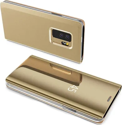 Zdjęcie produktu dla Etui Smart View Mirror Smart Cover Etui kompatybilne z Samsung Galaxy A40 (A405F) Etui ochronne Etui ochronne przezroczyste złoto