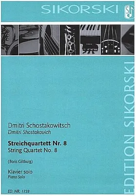 Produktbild von Streichquartett Nr.8für Klavier