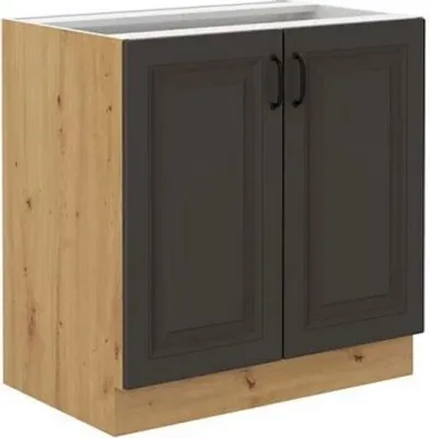 Immagine prodotto di Mobile base da cucina 80 cm FRYZIA - rovere artigianale / grafite