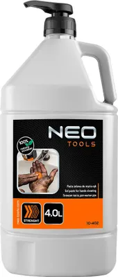 Produktbild von Orangen-Gel-Handwaschpaste zum Entfernen hartnäckiger Flecken - 4-Liter-Flasche mit Pumpe