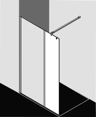 Produktbild von Kermi XBWIH030203AK Festfeld Walk-In XB WIH 0300x