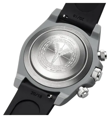 Produktbild von CARLO COLUCCI Herrenuhr Chronograph schwarz / grau onesize Herren 41 mm CC700-2