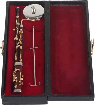 Immagine prodotto di Fagotto ornamenti in miniatura decorazione mini strumento musicale modello regalo artigianato 17cm