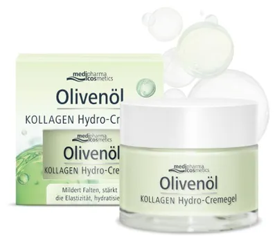 Obrázek produktu pro Hydratační krémový gel s olivovým olejem a kolagenem, 50 ml
