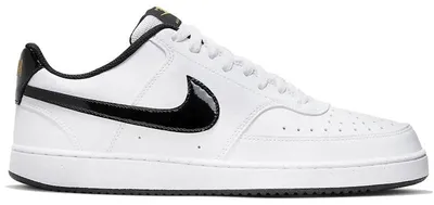 Produktbild von Nike Court Vision Low White Black Metallic Gold - EU 44
